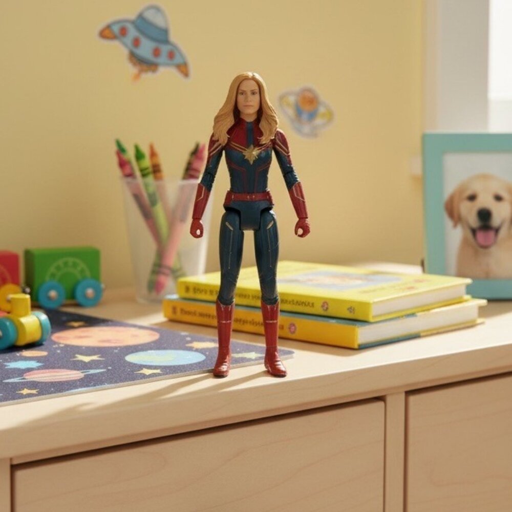 Marvel Captain Marvel Action Figure 11.25" Collectible Toy For Kids Or Fans